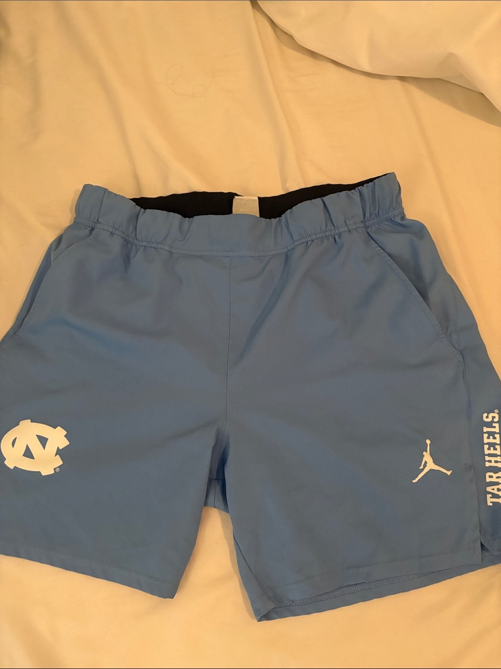 Jordan Light Blue UNC Tar Heels Athletic Shorts